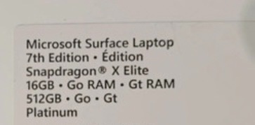 Microsoft Surface Laptop 7 – Copilot+ PC 15′′ | Snapdragon - 2