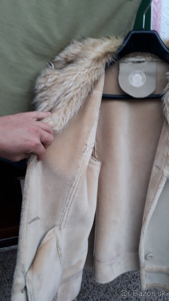 dámsky kožuch, kabát - veľkosť L - 2