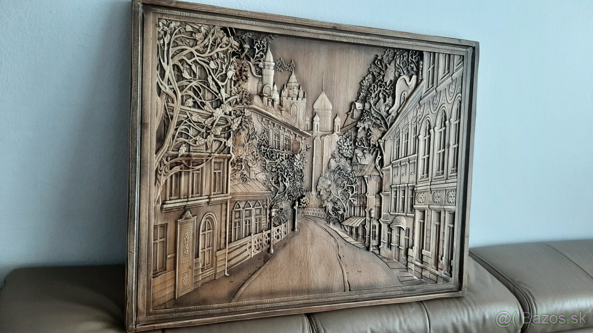 Drevený obraz 66×84cm.hr.4cm - 2