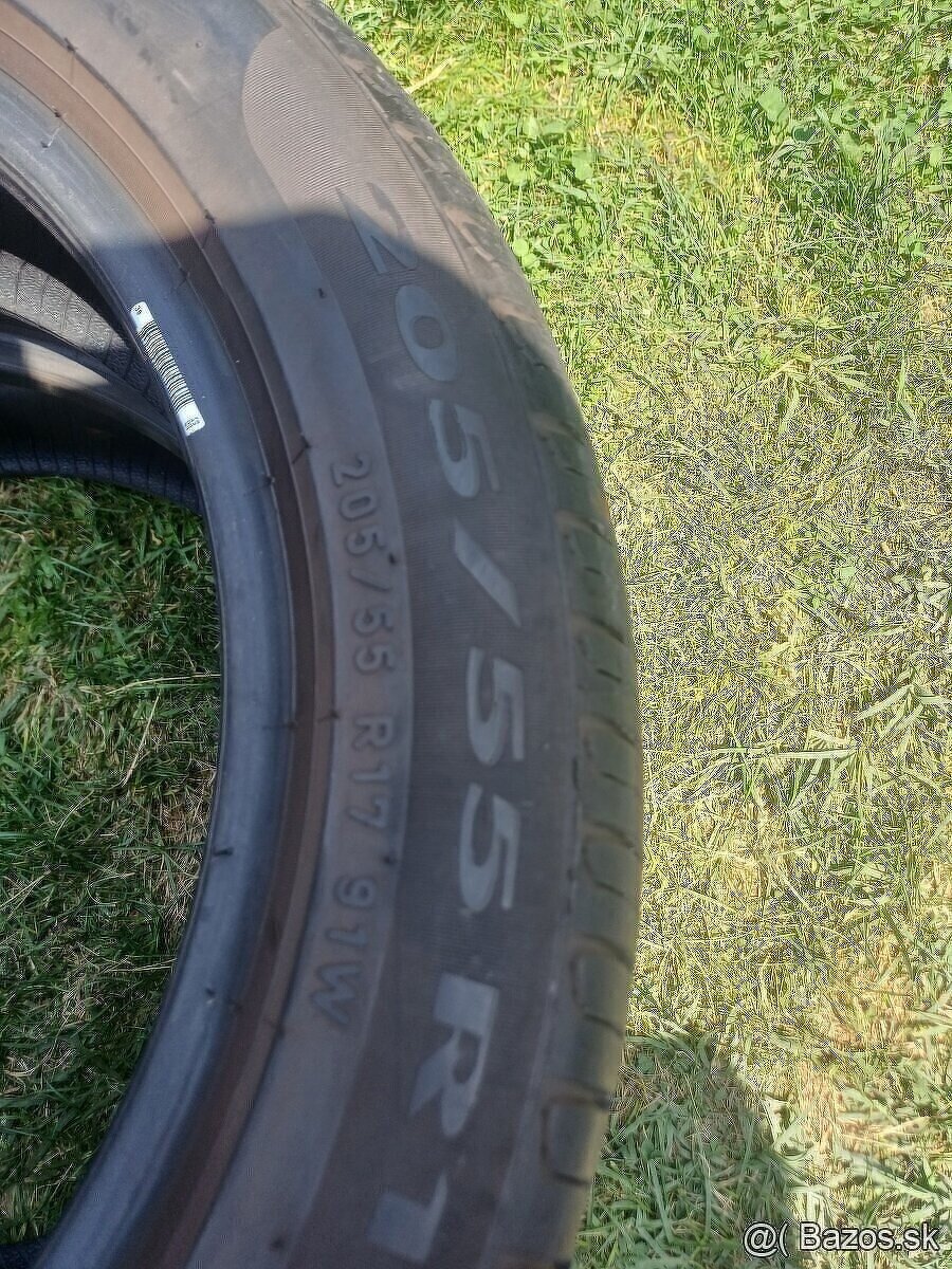 205/55 r17 letné pneumatiky,Pirelli - 2
