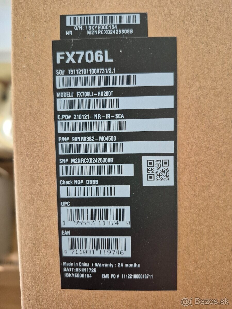 ASUS TUF Gaming F17 FullHD 17.3" - 2