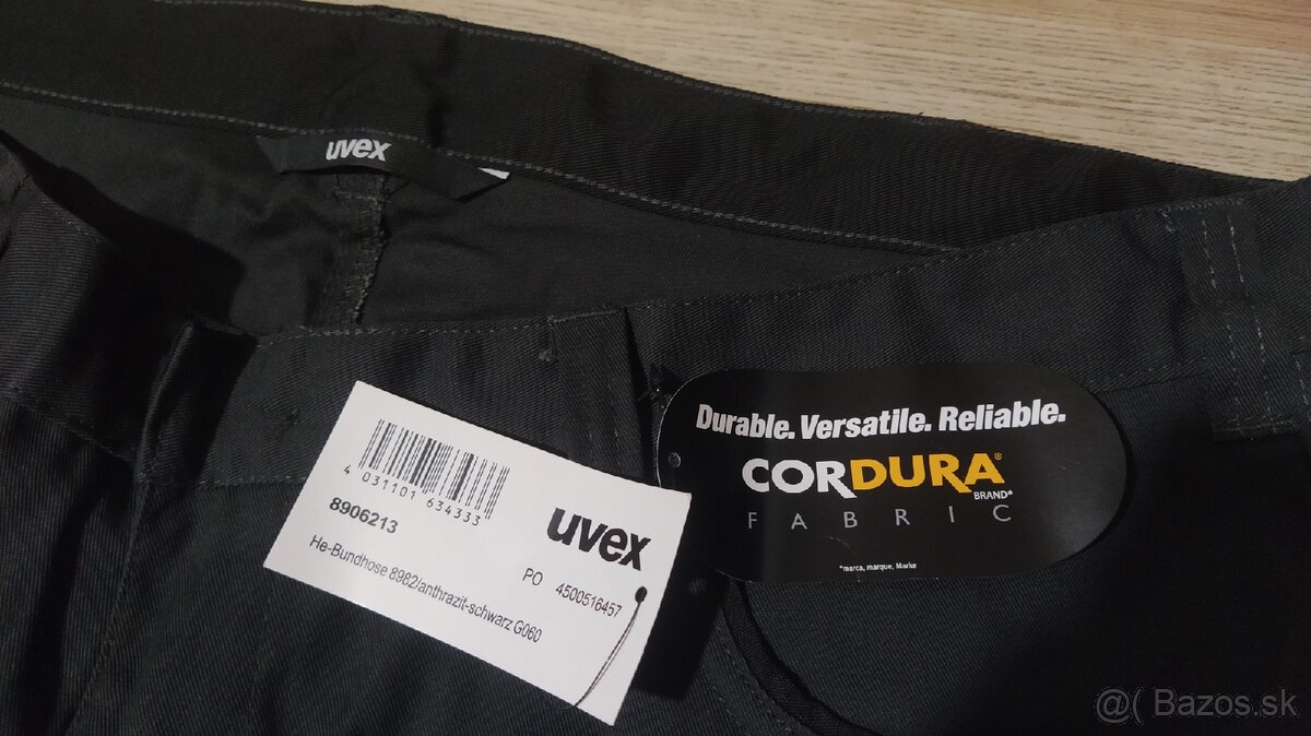 Pracovné nohavice UVEX veľ.60 - 2