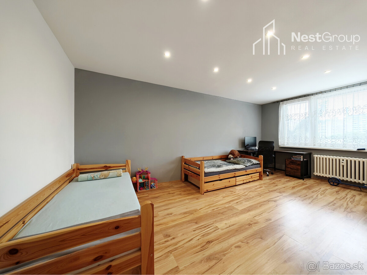 PREDAJ priestranný 3-izbový byt Hlohovec, 81,39 m2 - 2