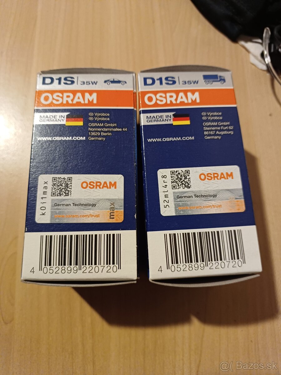 Xenónové výbojky Osram D1S cool blue - 2