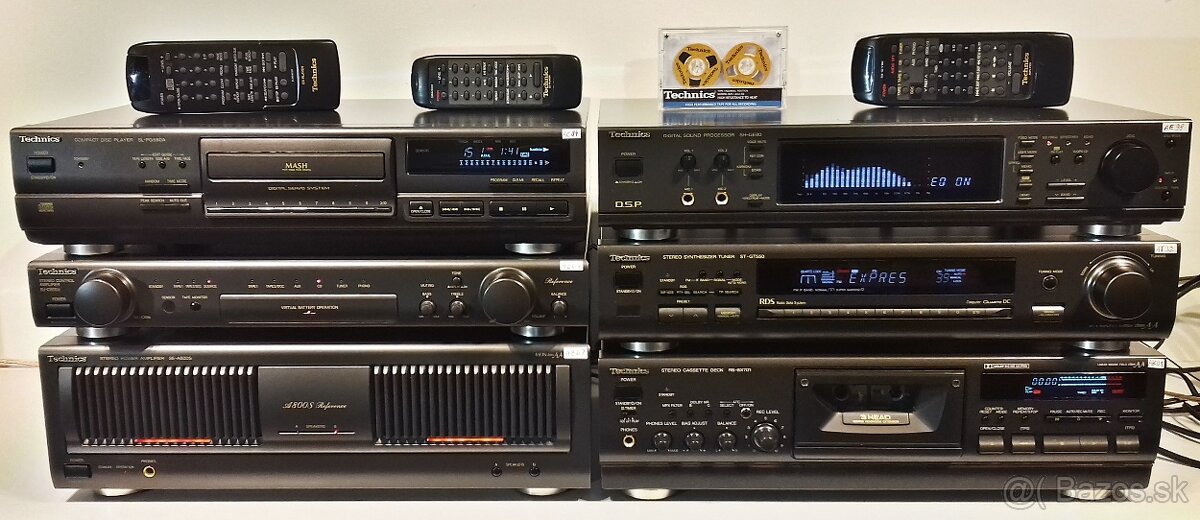 Zostava TECHNICS equalizer,tuner,tape deck,CD,delenec = X01 - 2