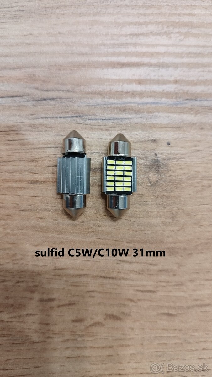 LED T10, T15, sulfidky C5W/C10W - 2
