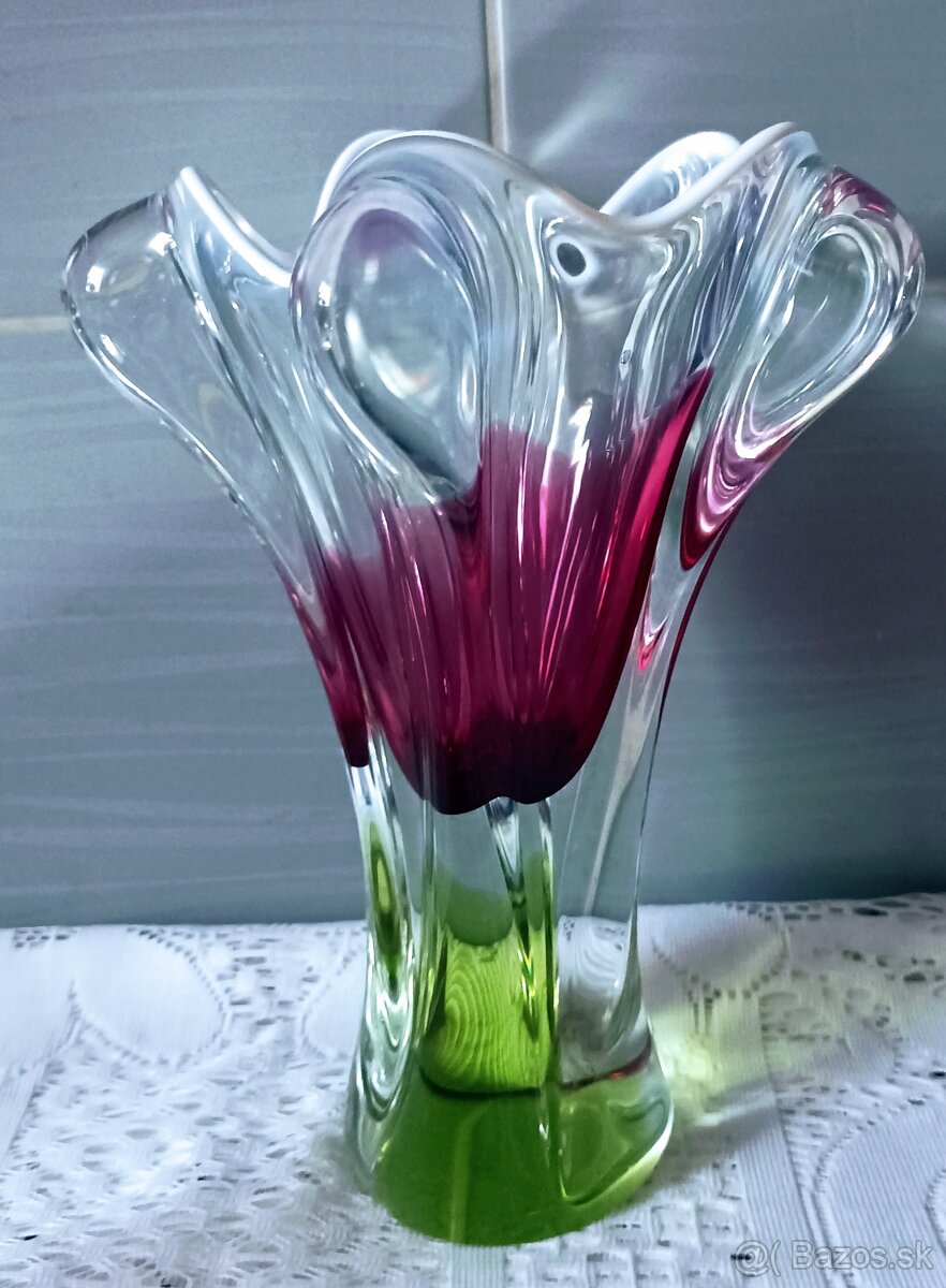 Váza - hutné sklo - 2