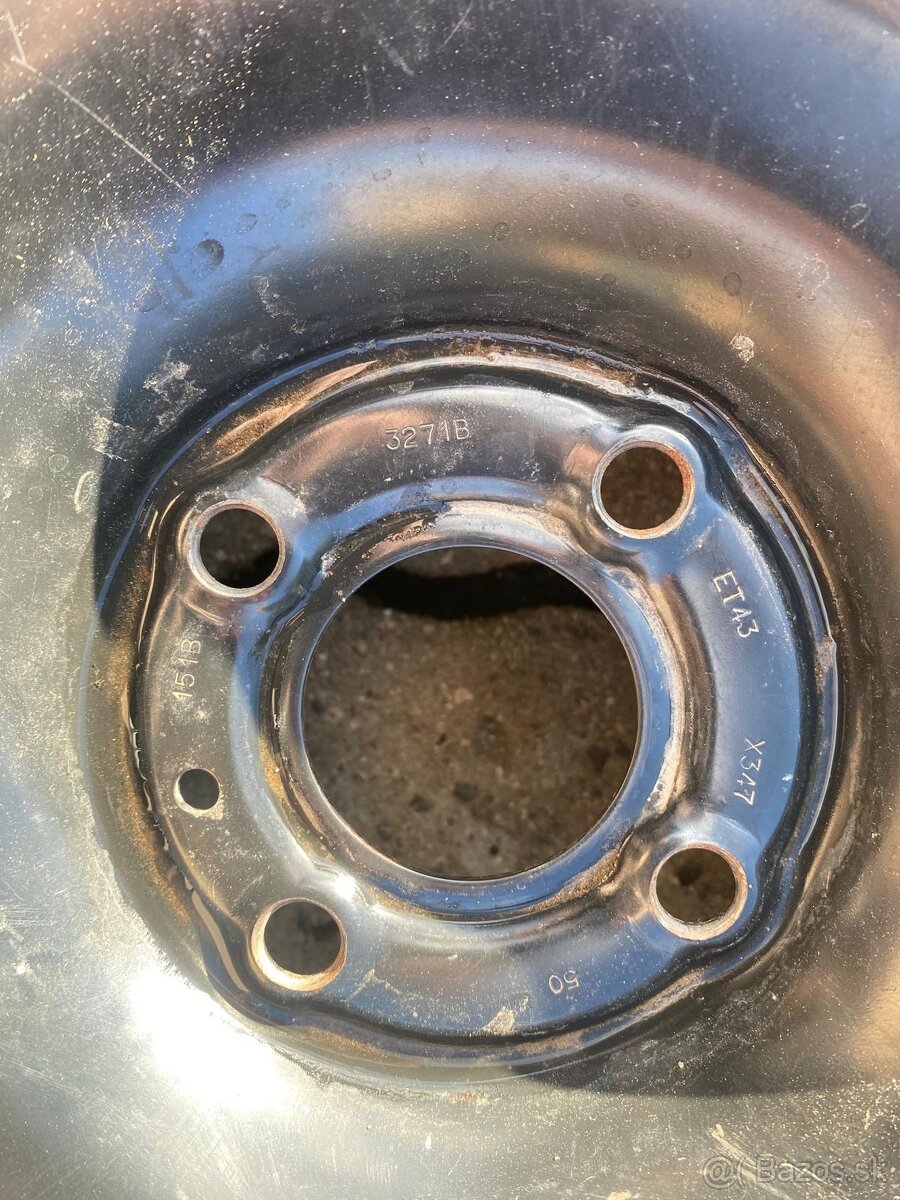 Predám 1ks koleso do rezervy 4x100 R15 do Renault - 2