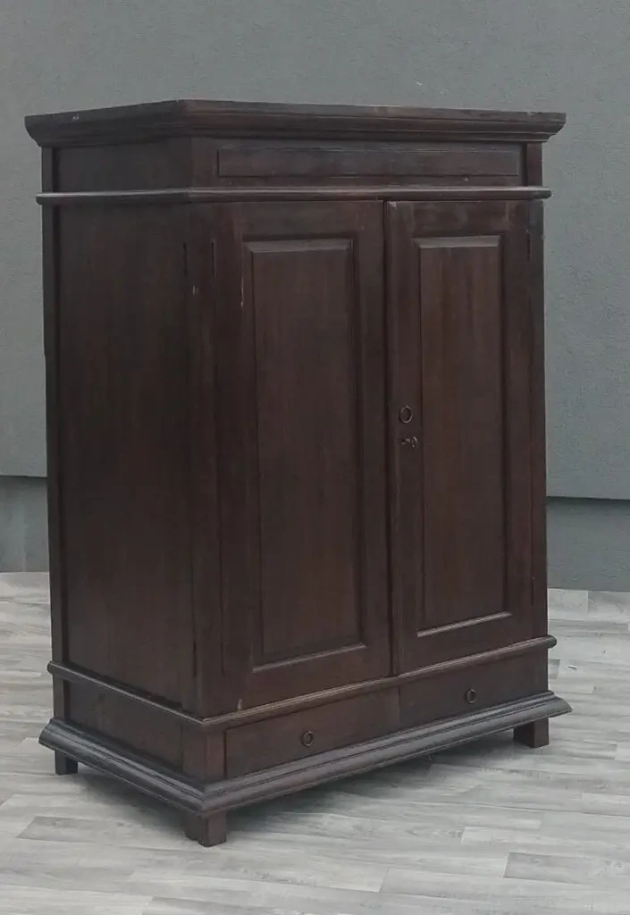 Skriňa teaková s 2 šuplíkmi. - 2