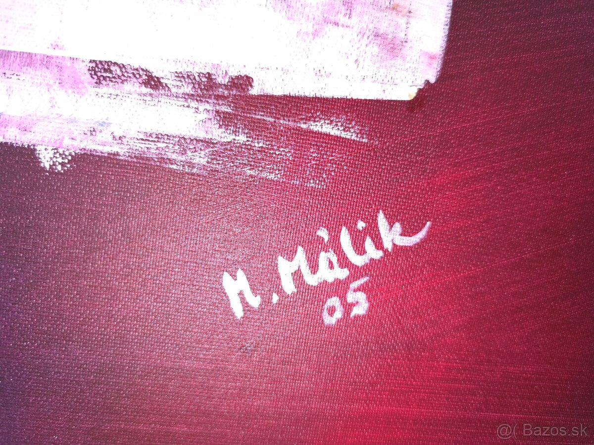 Ručne maľovaný obraz na plátne - 2