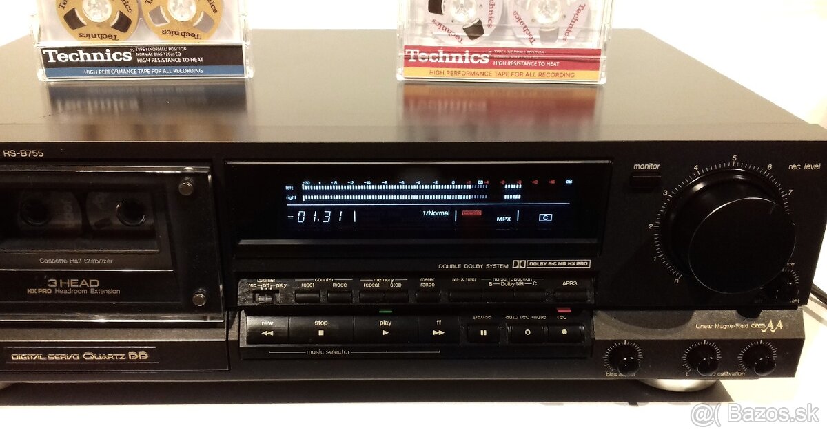 ClassAA spickovy 3-hlavovy deck TECHNICS RS-B755 JAPAN, AK60 - 2