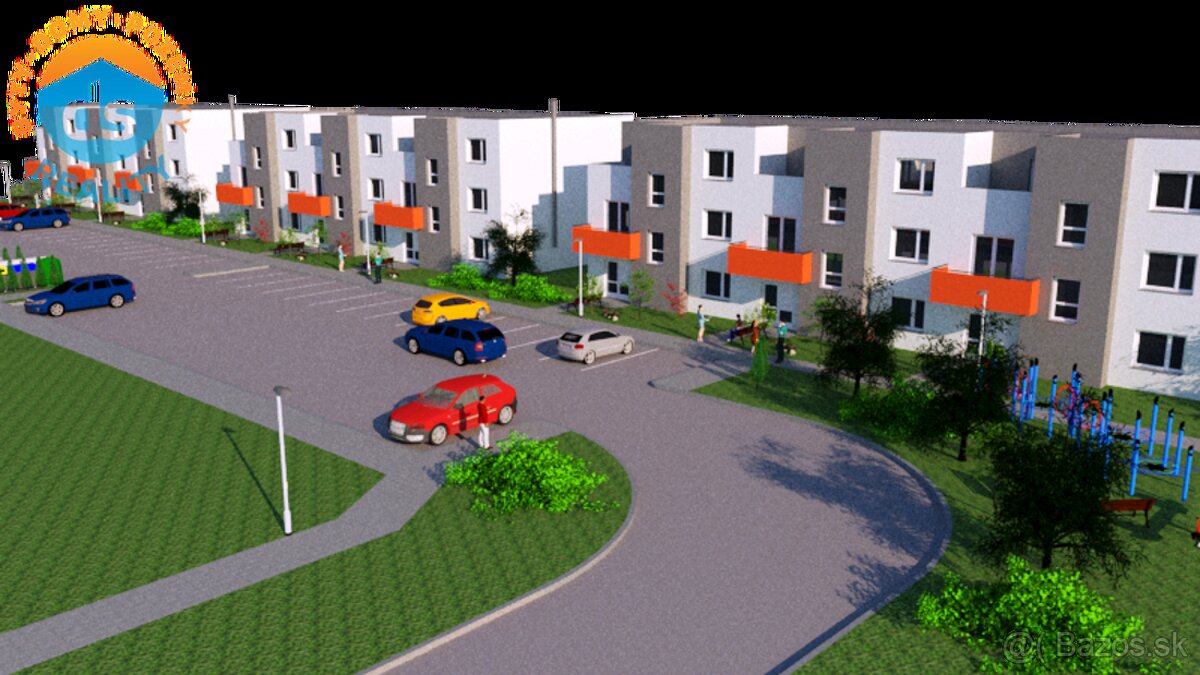 Na prenájom novostavba, 3 izbový byt, 82,75 m2, 2X terasa, p - 2