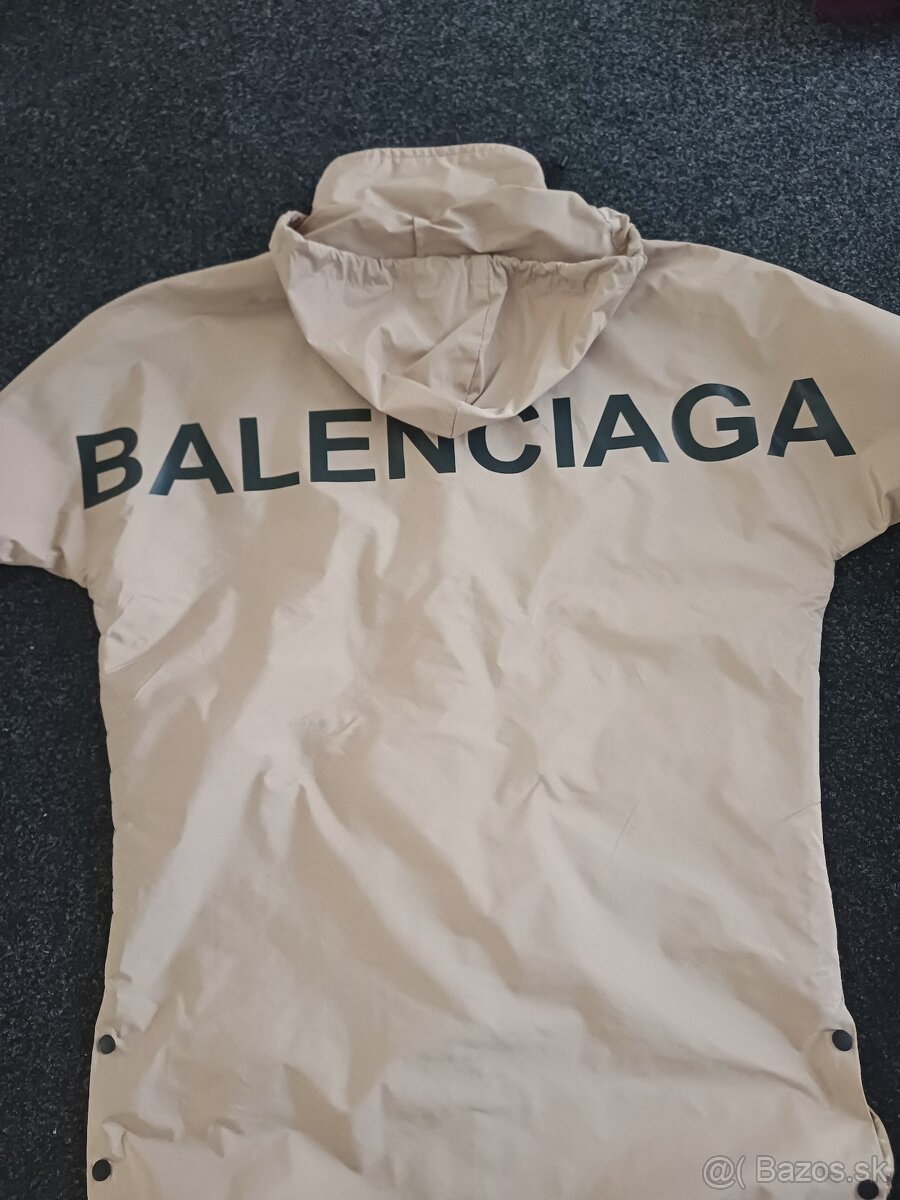 Balenciaga - bežové pončo s kapucňou - 2