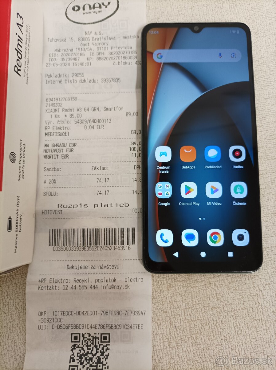Xiaomi Redmi A3 v záruke - 2