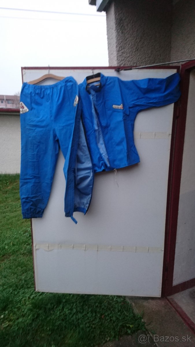 Predám Motorový oblek do dažďa CONDOR, modrá, veľkosť L - 2
