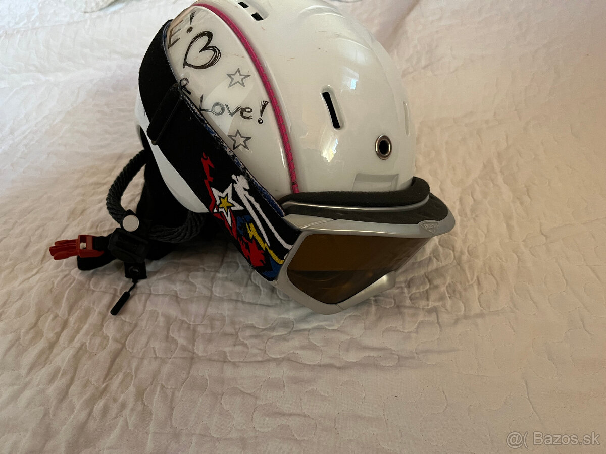 Casco detská lyžiarska prilba s okuliarmi - 2