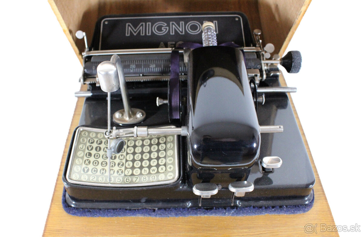 starožitný písací stroj AEG Mignon - 2