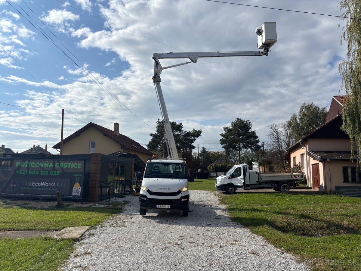 Prenájom vysokozdvižnej montážnej plošiny 17m - 2