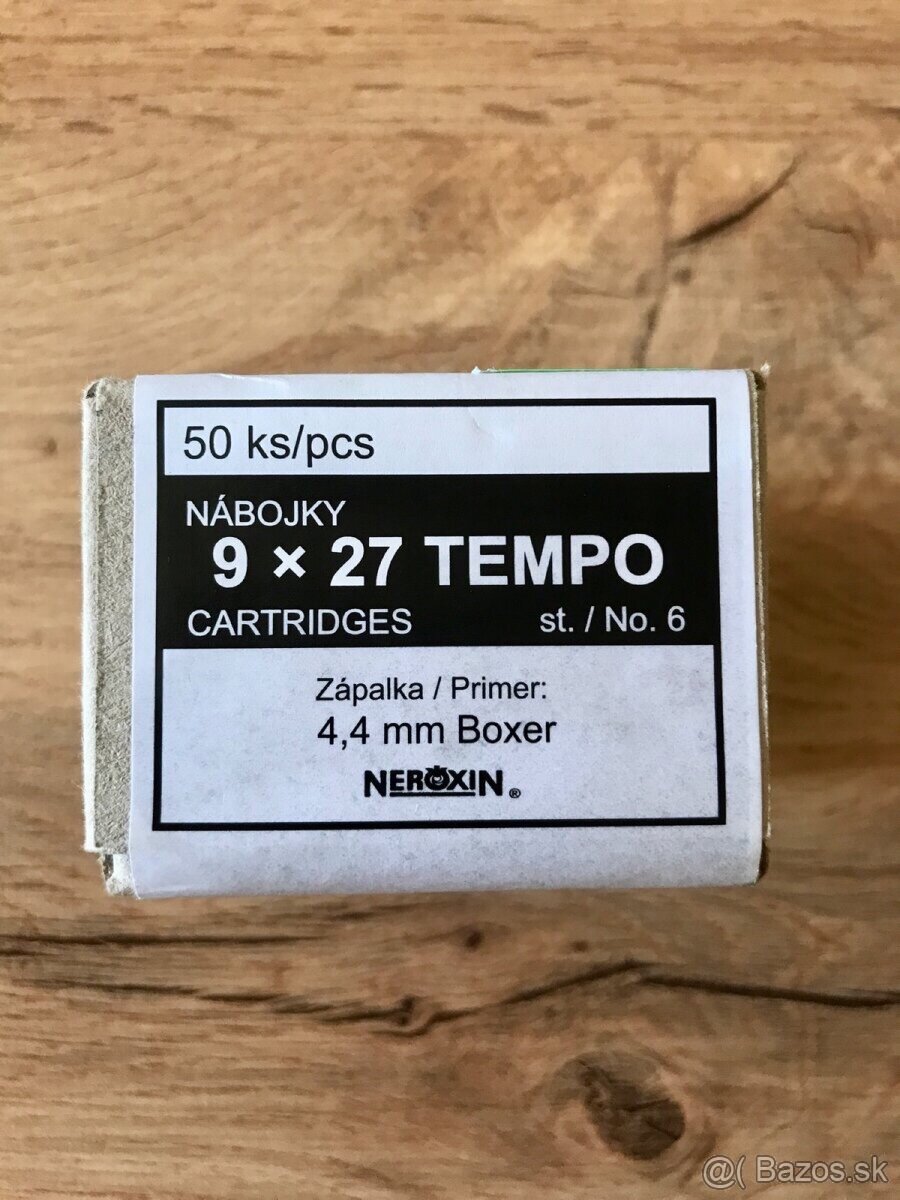 Predám nábojky 9x27 - 2