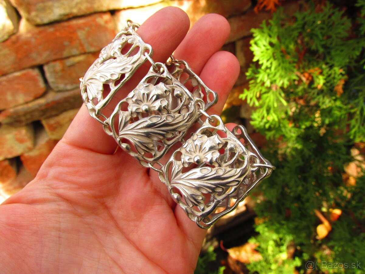 Starý strieborný náramok, Ag 925 - 2