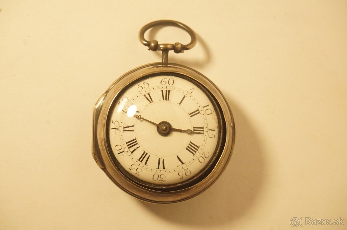 barokove vreckove hodinky spindlovky z roku 1777 - 2