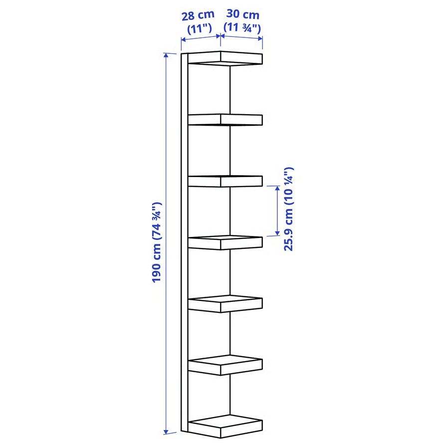 Nástenný policový diel - 2