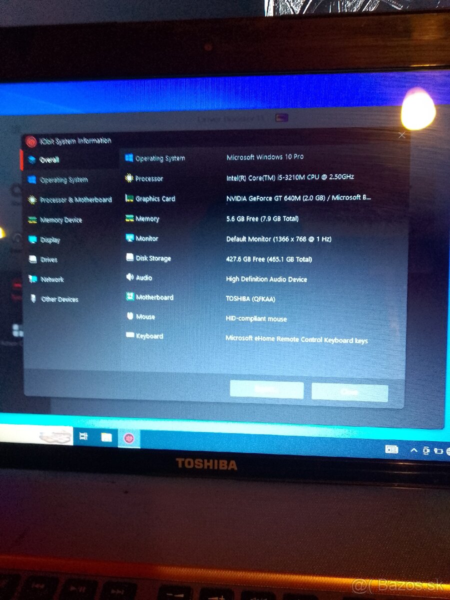 Notebook Toshiba satelite - 2