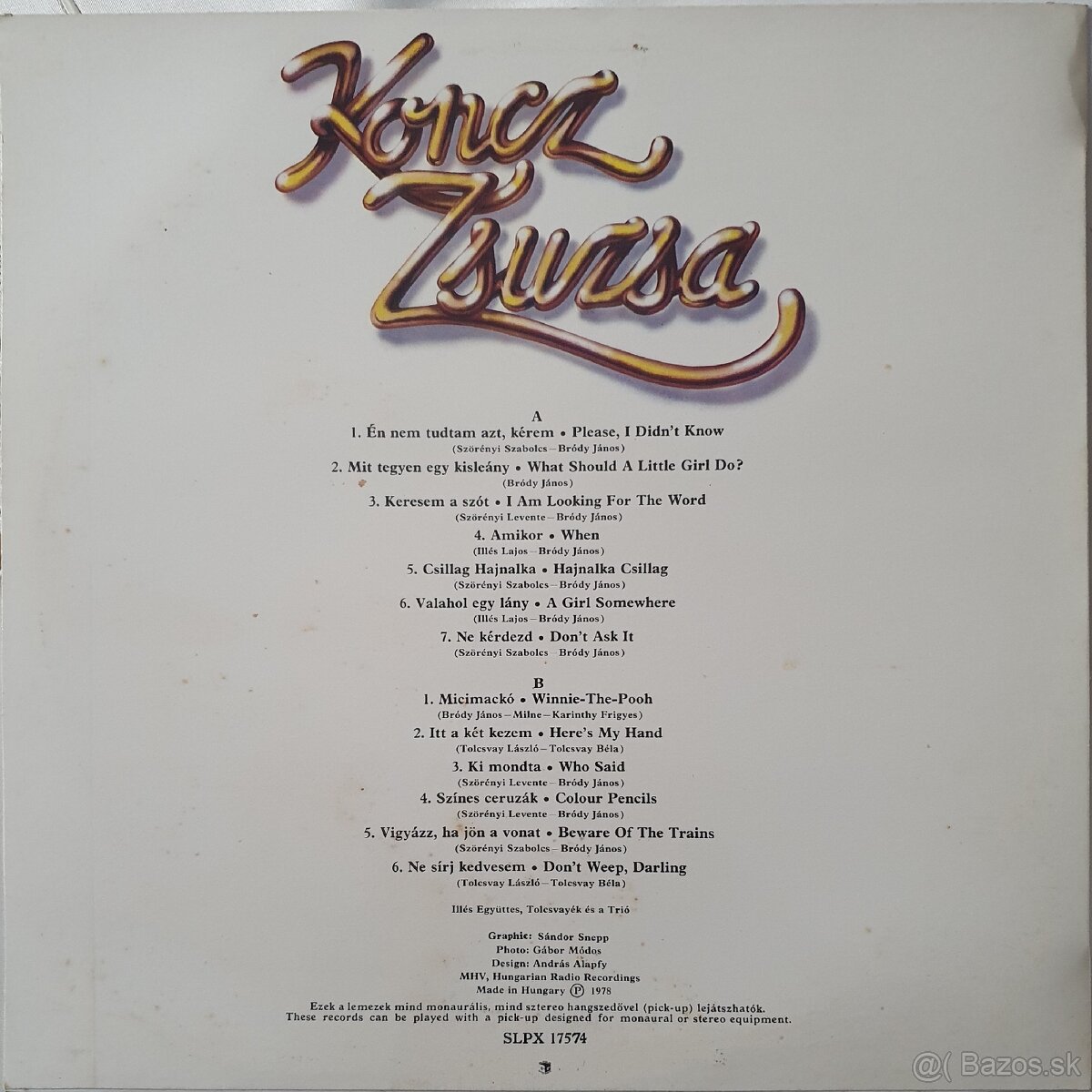 LP ZSUZSA KONC - 2
