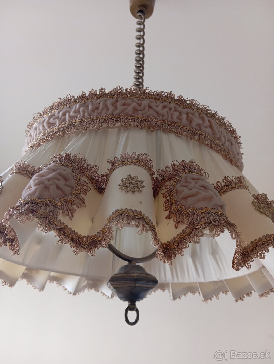 Vintage luster + lampa - 2