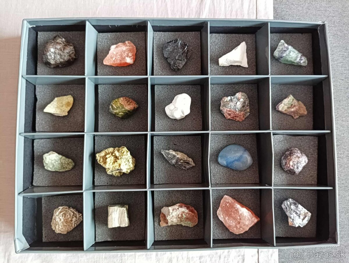 Zbierka minerálov 80 kusov - 2