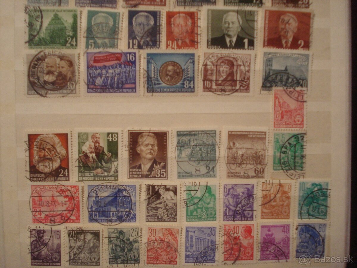 16 stranový album A4 + 600 rôznych známok NDR - 2
