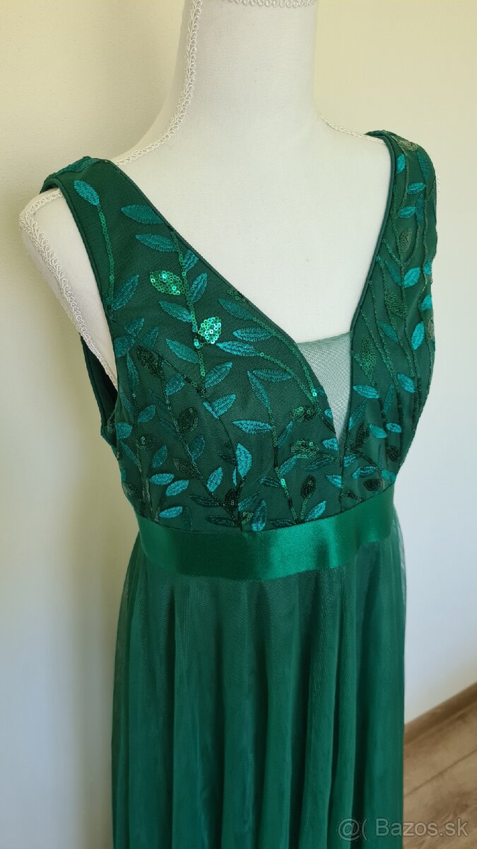 Tmavozelene šaty M/L - 2