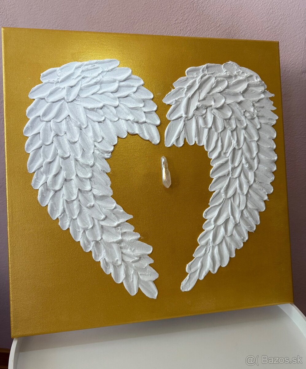 3D Reliefny obraz Anjelské krídla - 2