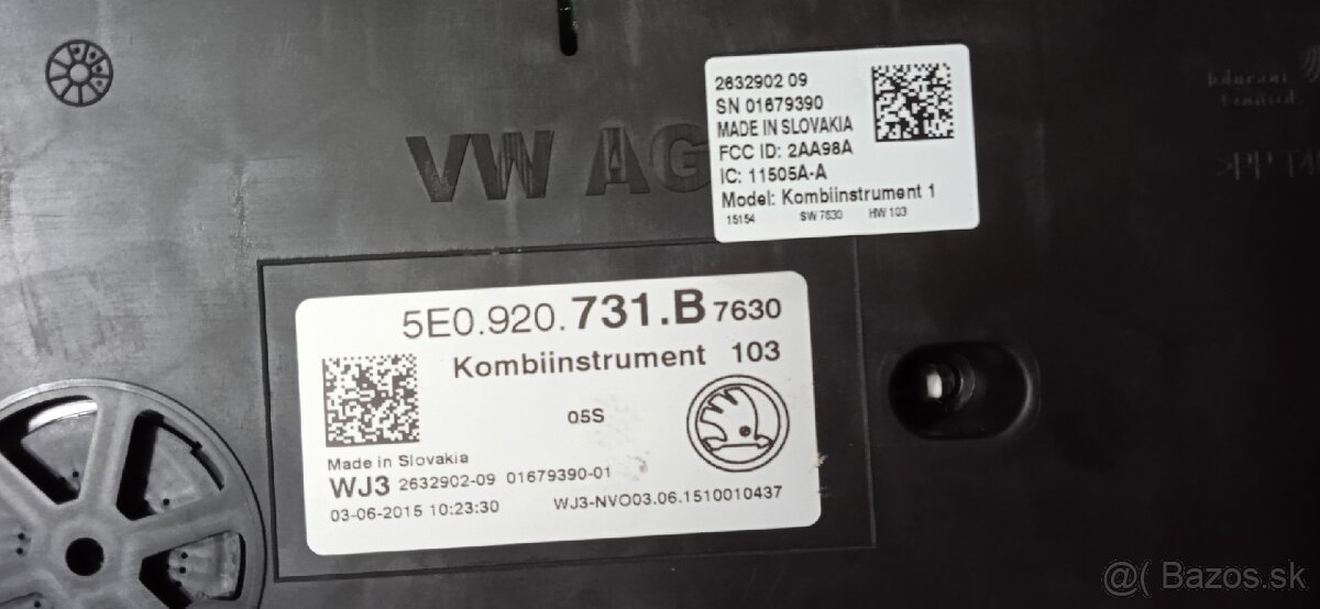 Budiky pristrojovka octavia3 - 2