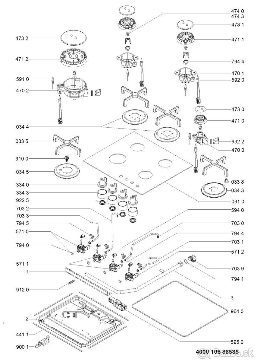 Plynová varná doska - 2