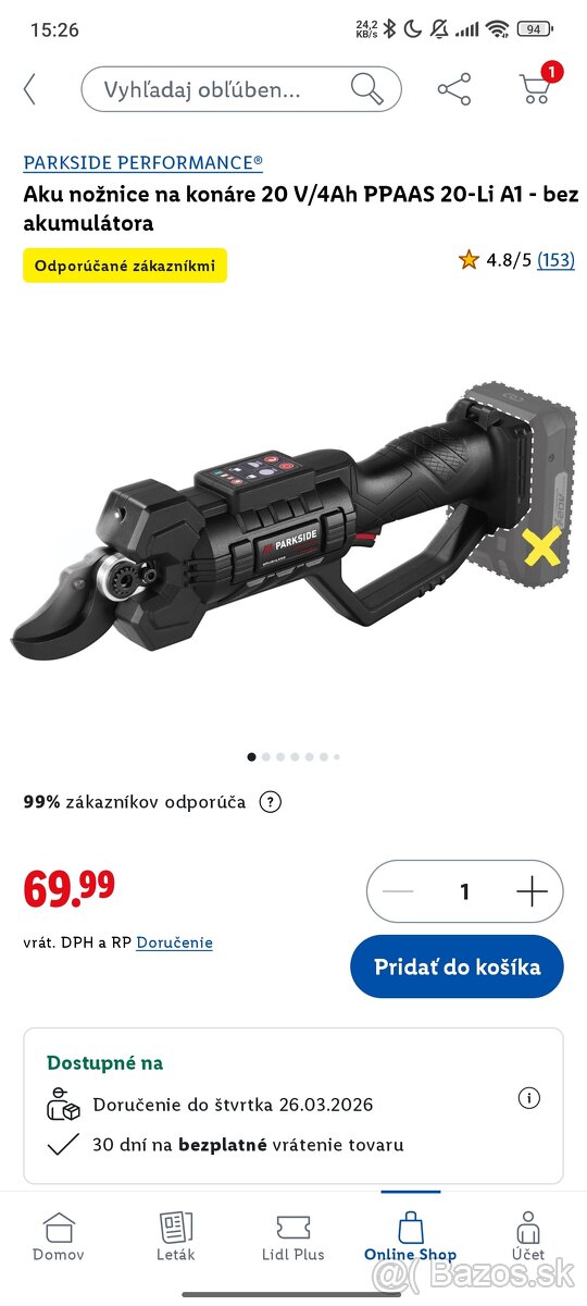 PARKSIDE PERFORMANCE nožnice na konáre - 2