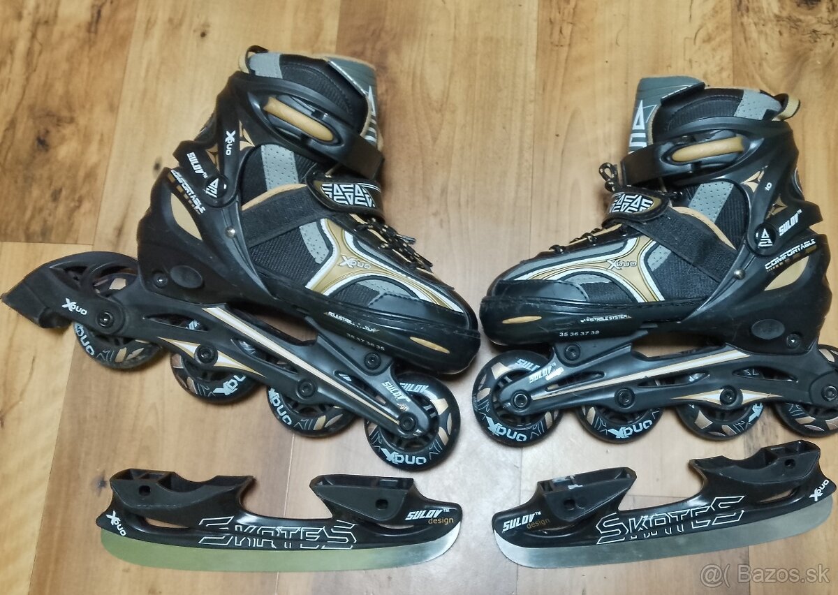 Predám korčule 2v1. 35-38 veľkosť - 2