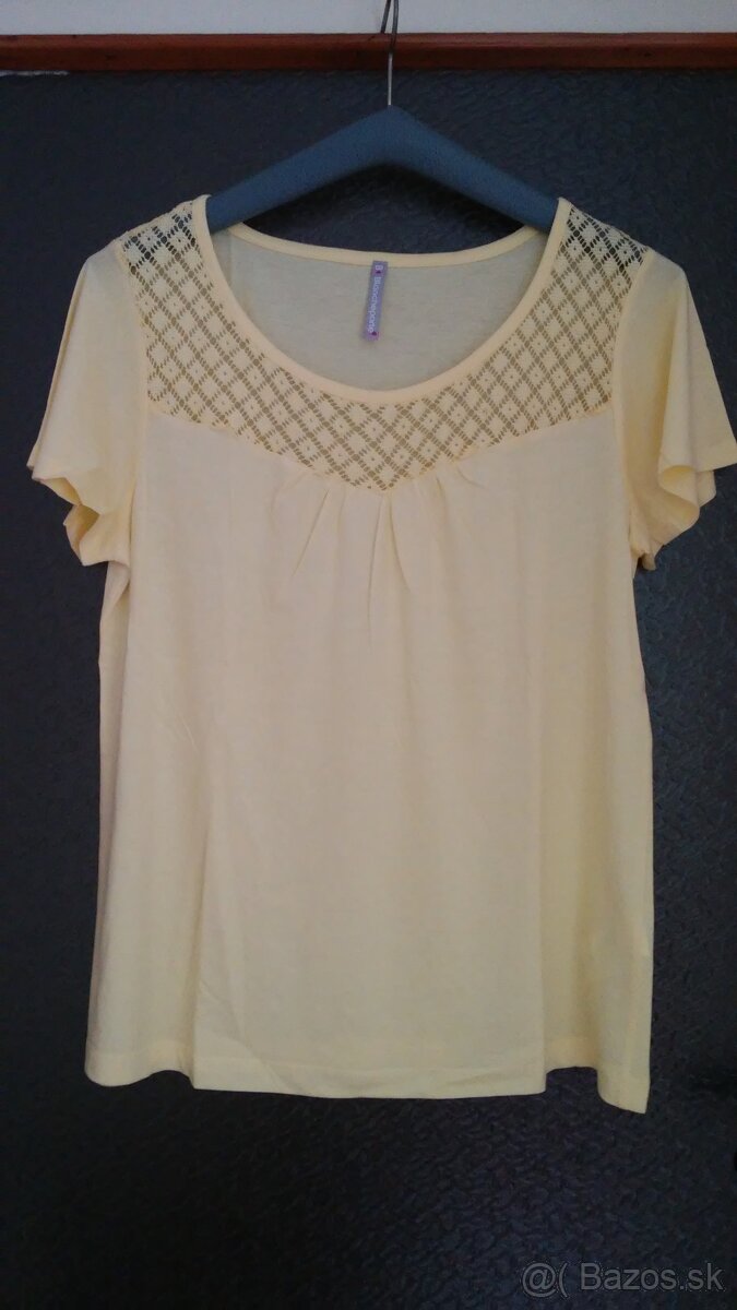 Tričko s čipkou-NOVÉ - 2