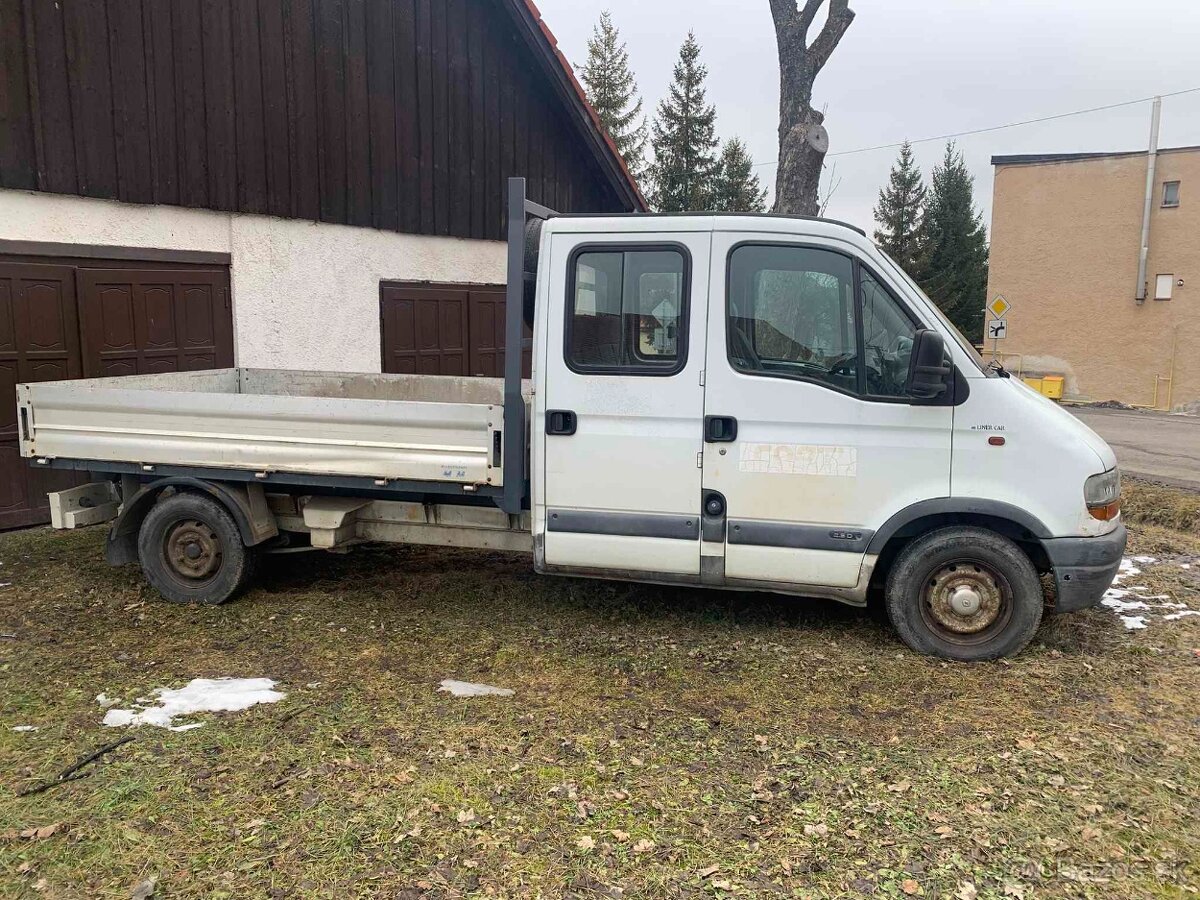 Renault master valník 2.5D r.v.2000 7miest - 2