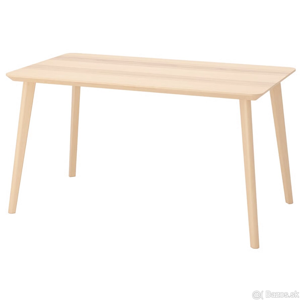 Stôl IKEA LISABO (140x78 cm) jaseňová dyha - 2