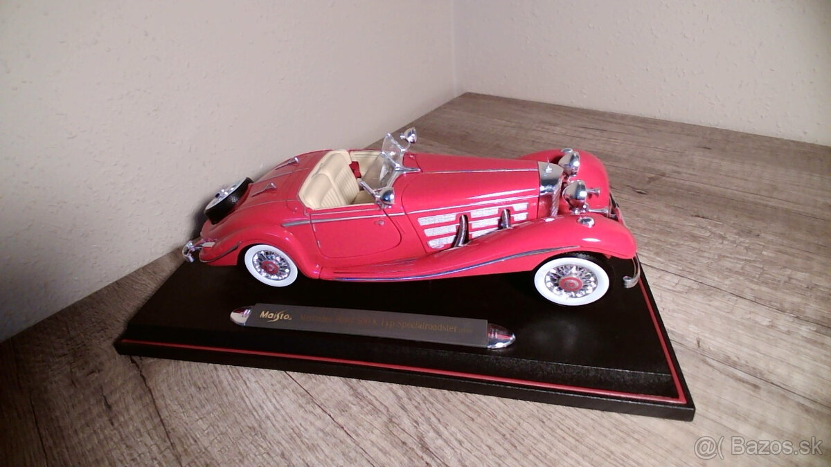 Mercedez benz 500k typ specialroadster Maisto v mierke 1:18 - 2