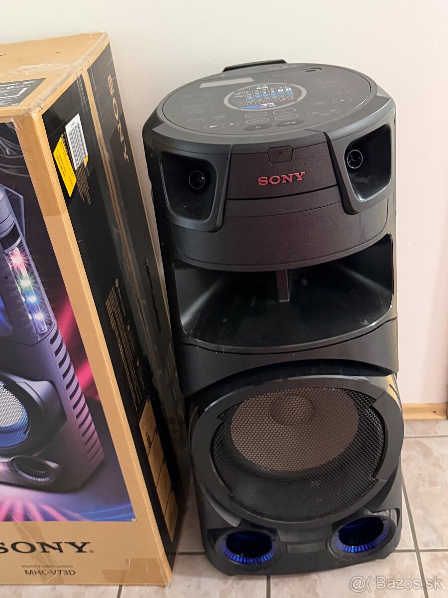 Zánovný Sony MHC V73D - pár mesačný s blokom - 2