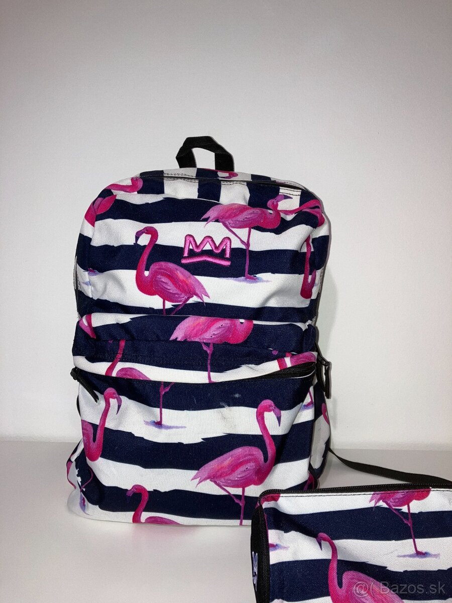 Školská taška - batoh - plameniak - 2