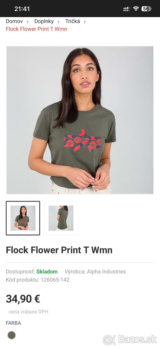 Alpha Industries tričko - 2