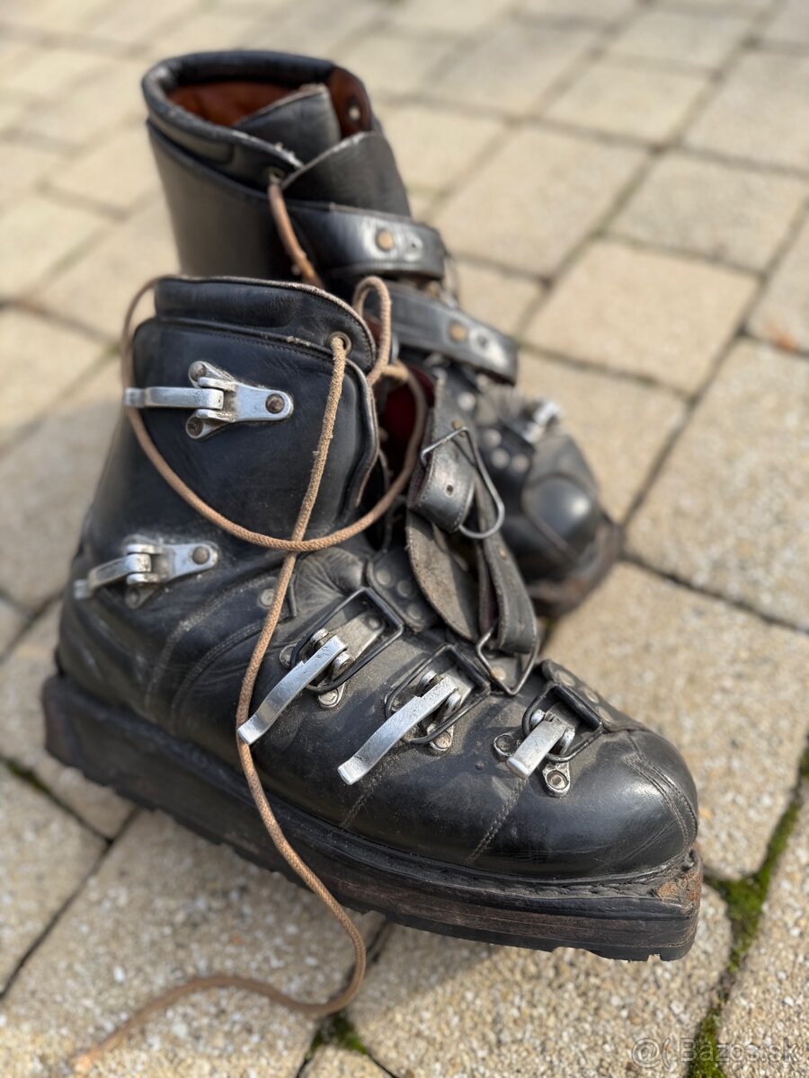 Lyziarky kozene true vintage retro - 2