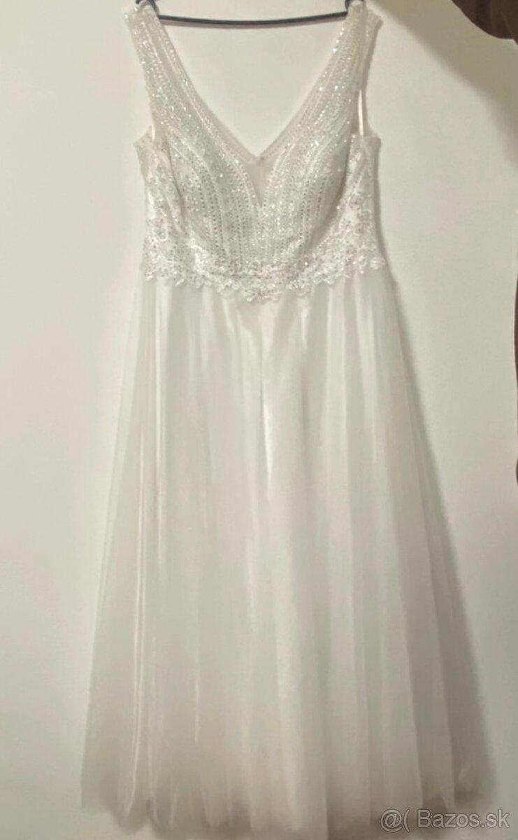 Svadobné šaty veľ. XL (50) - 2
