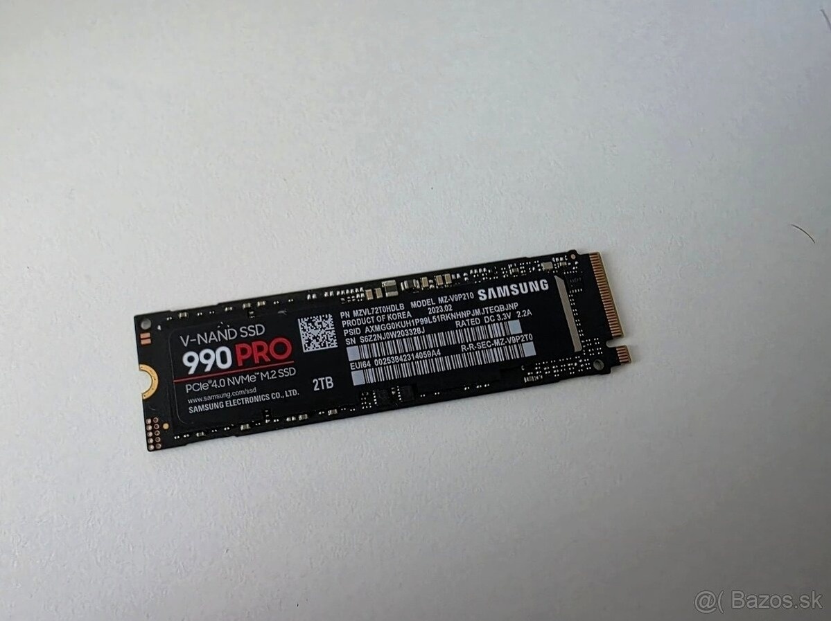 Samsung 990 PRO 2TB NVMe SSD - ako nový - 2