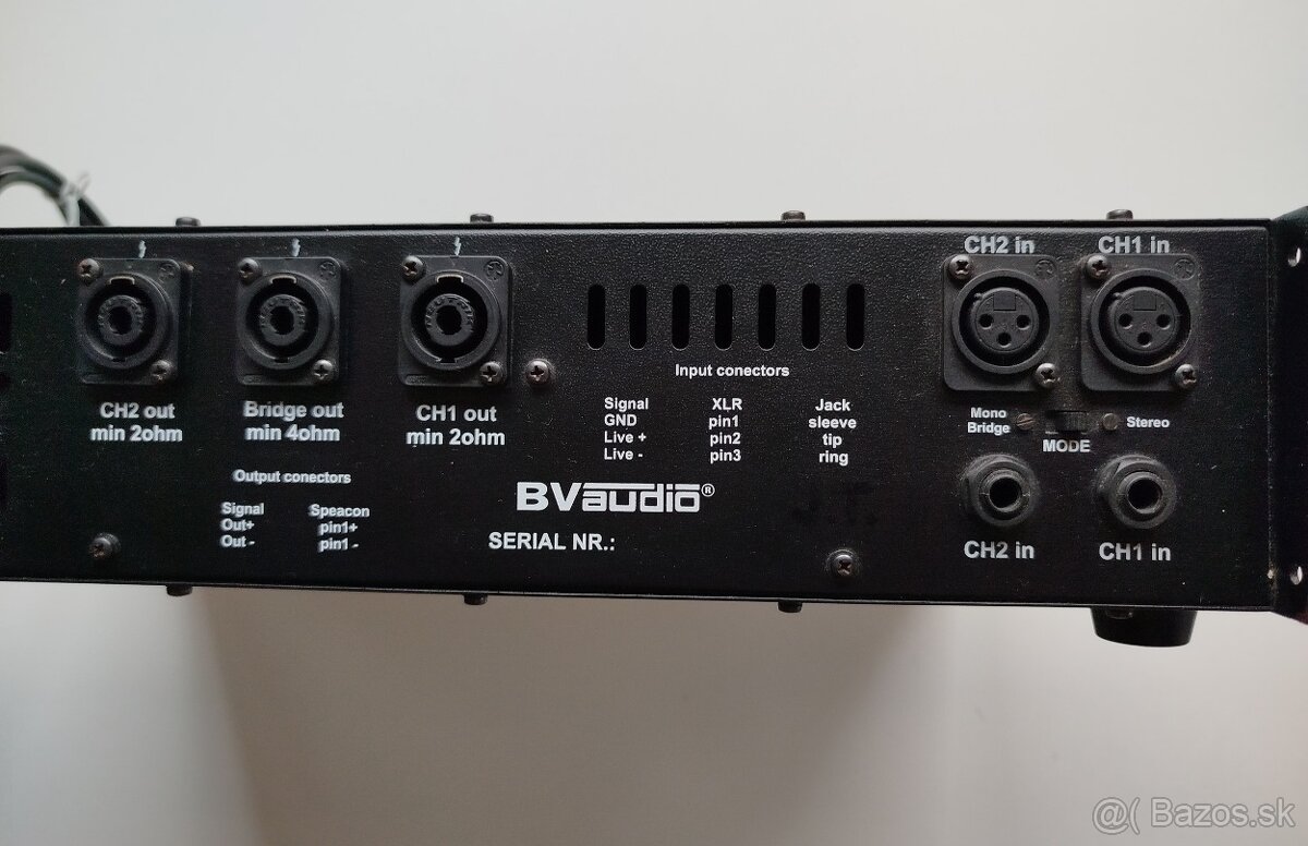 Predám zosilňovač BV audio TTA 1200 - 2
