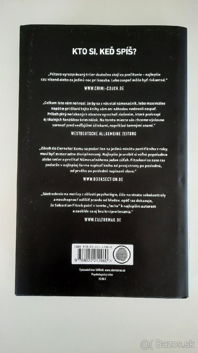 Kniha Sebastian Fitzek - Námesačný - 2