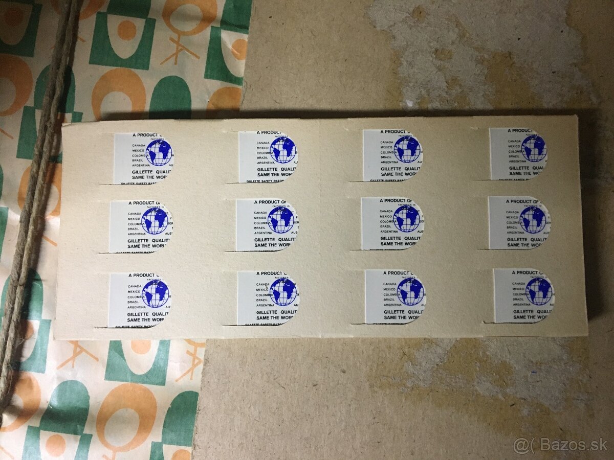 Staré retro žiletky Gillette Super Silver - 2